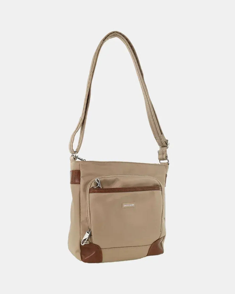 Load image into Gallery viewer, Pierre Cardin Nylon Cross Body Bag Slash Proof Shoulder Anti-Theft in Camel-0