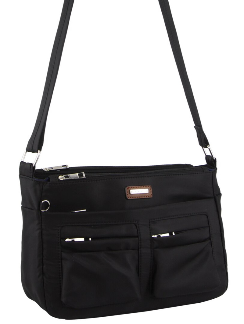 Load image into Gallery viewer, Pierre Cardin Casual Anti-Theft Cross Body Bag RFID Blocking Two-Tone - Black-1