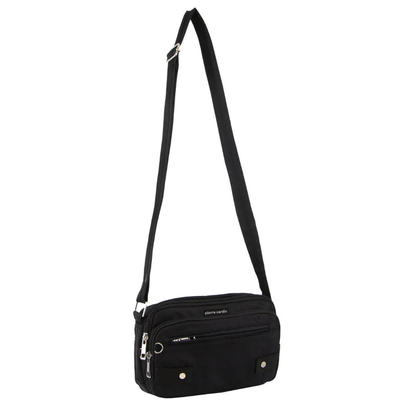 Load image into Gallery viewer, Pierre Cardin Casual Anti-Theft Cross Body Bag Slash Proof Bag RFID Blocking - Black-1