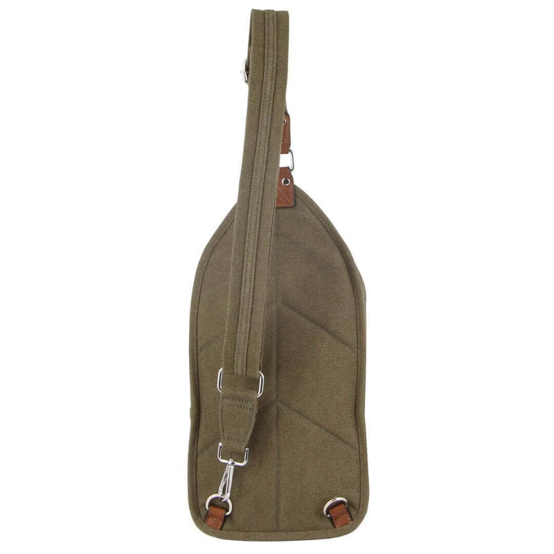 Load image into Gallery viewer, Pierre Cardin Canvas Cross Body Bag Travel Shoulder Sling - Brown-3