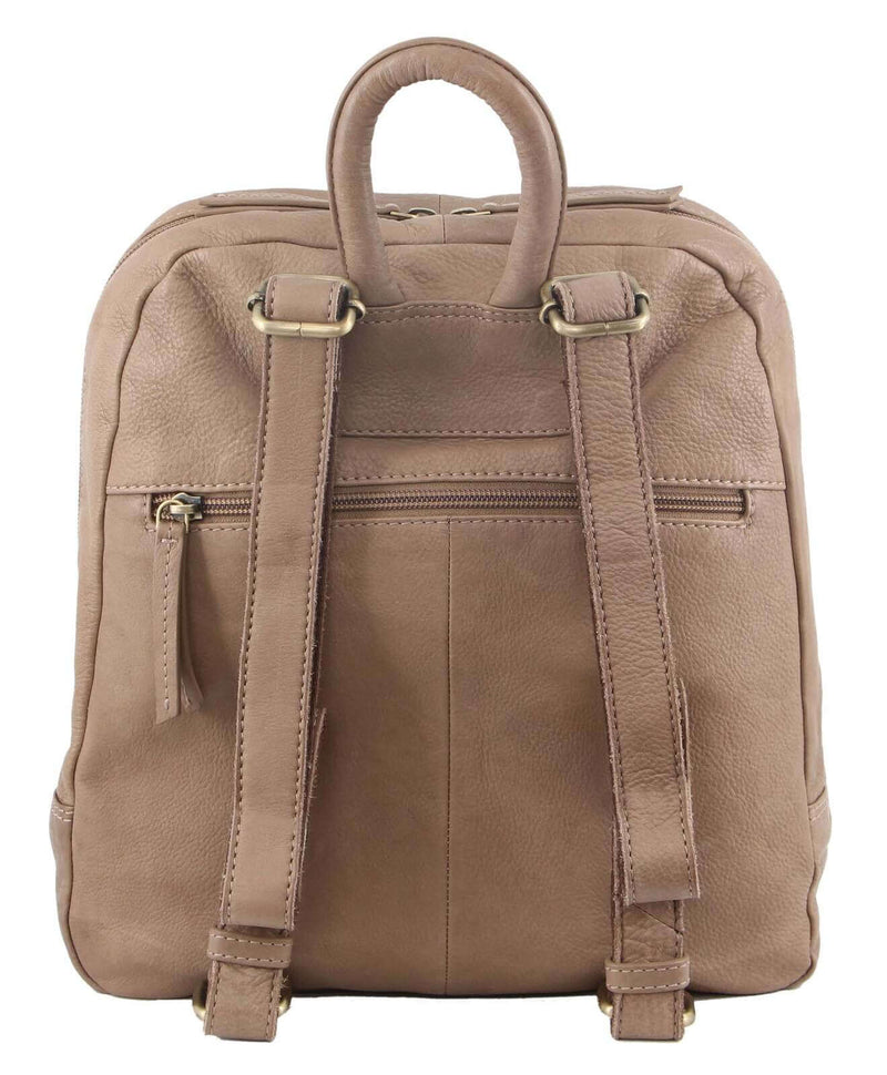 Load image into Gallery viewer, Pierre Cardin Womens Woven Leather Backpack Bag - Taupe-2