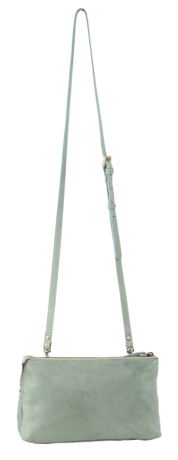 Load image into Gallery viewer, Pierre Cardin Woven Ladies Crossbody/Clutch Bag - Mint-3