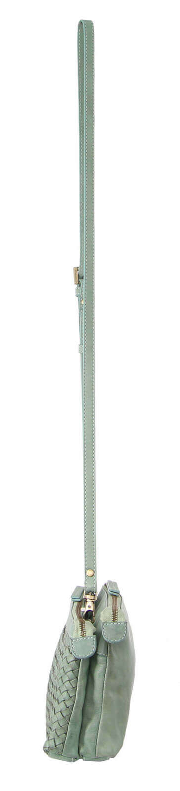 Load image into Gallery viewer, Pierre Cardin Woven Ladies Crossbody/Clutch Bag - Mint-4