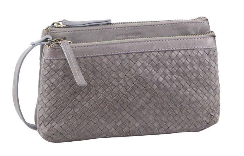 Load image into Gallery viewer, Pierre Cardin Woven Ladies Crossbody/ Clutch Bag - Sky Blue-0