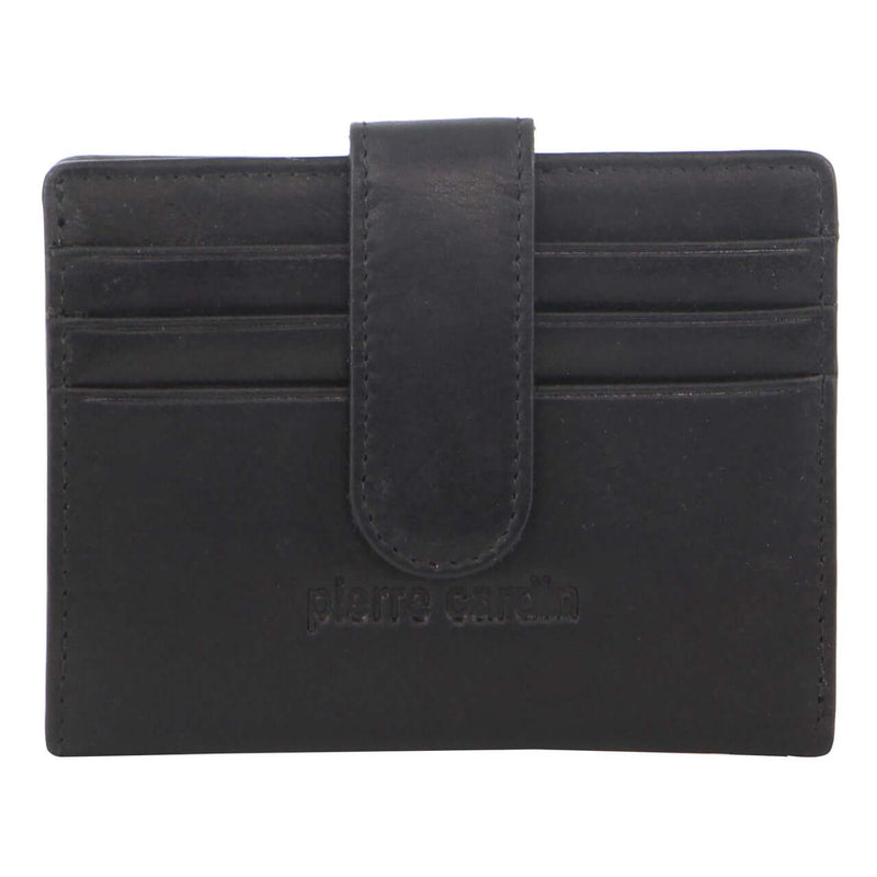 Load image into Gallery viewer, Pierre Cardin Mens Leather Bi-Fold Wallet Credit Card Holder w/ RFID Protection - Black-1