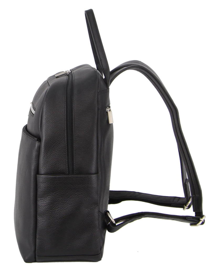 Load image into Gallery viewer, Pierre Cardin Mens Leather Business Backpack - Black-3