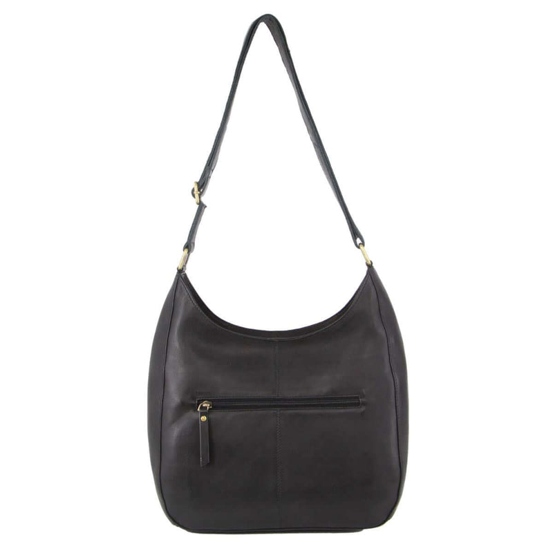 Load image into Gallery viewer, Pierre Cardin Womens Italian Leather Bag Perforated Cross Body Travel - Black-3