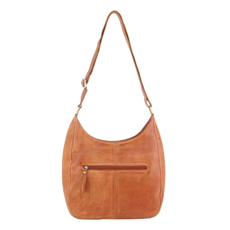 Load image into Gallery viewer, Pierre Cardin Womens Leather Perforated Cross-Body Bag - Cognac-3
