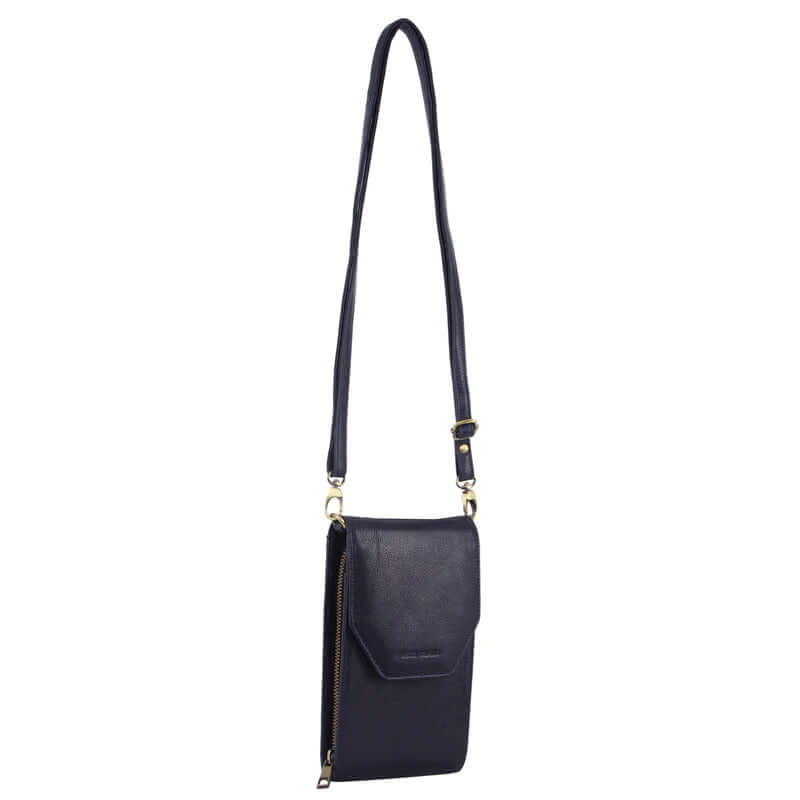 Load image into Gallery viewer, Pierre Cardin Ladies Leather Cross Body Bag/Wallet Bag/Clutch Wallet - Indigo-0