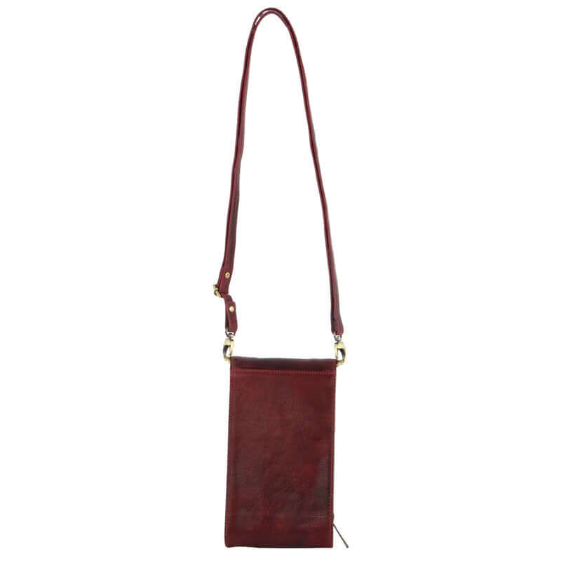 Load image into Gallery viewer, Pierre Cardin Ladies Leather Cross Body Bag/Wallet Bag/Clutch Wallet - Cherry-4