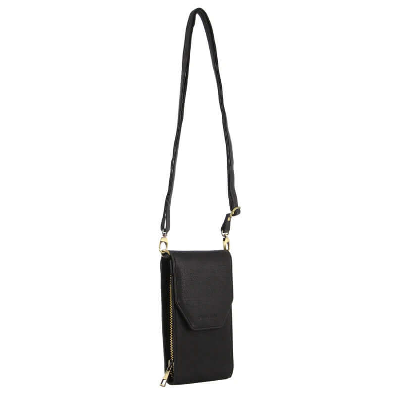 Load image into Gallery viewer, Pierre Cardin Ladies Leather Cross Body Bag/Wallet Bag/Clutch Wallet - Black-0