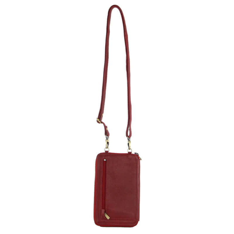 Load image into Gallery viewer, Pierre Cardin Ladies Leather Cross Body Bag/Wallet Bag/Clutch Wallet - Red-3
