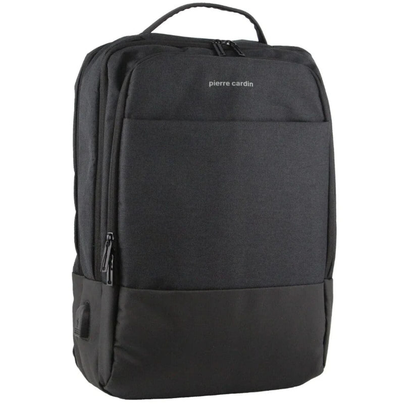 Load image into Gallery viewer, Pierre Cardin Travel and Business Backpack Harvard w/ Laptop Sleeve - Charcoal/Black-1