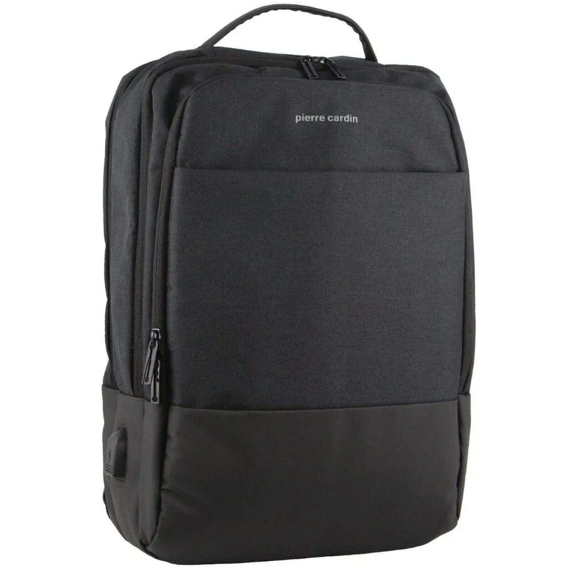 Load image into Gallery viewer, Pierre Cardin Travel and Business Backpack Harvard w/ Laptop Sleeve - Charcoal/Black-1