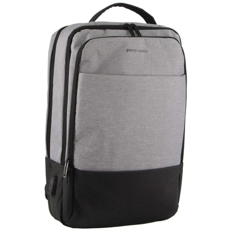 Load image into Gallery viewer, Pierre Cardin Travel and Business Backpack Harvard w/ Laptop Sleeve - Grey/Black-1