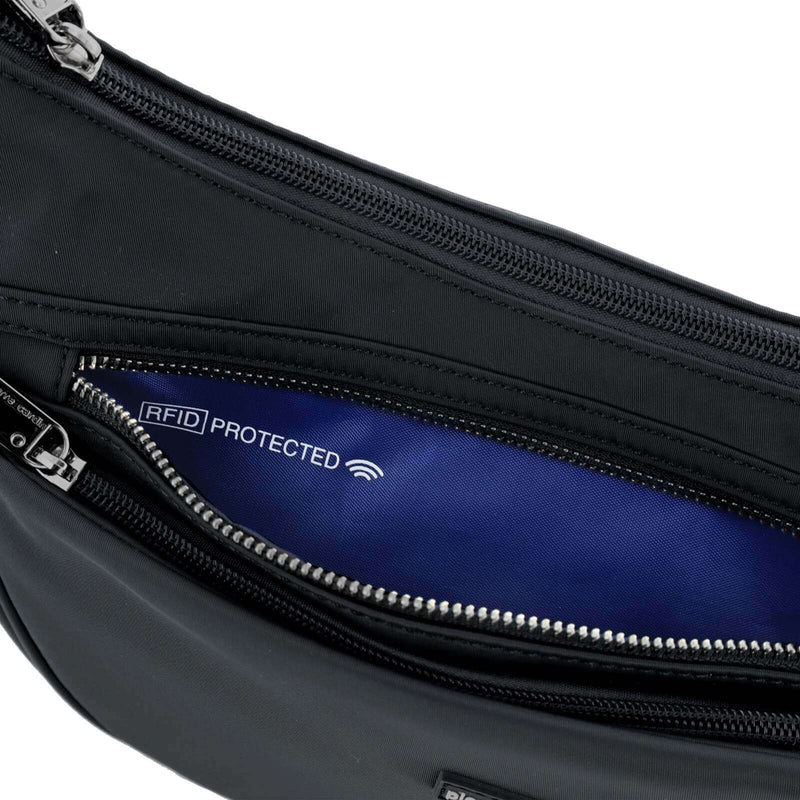 Load image into Gallery viewer, Pierre Cardin Slash Proof Anti Theft RFID Nylon Crossbody Bag in Black-4