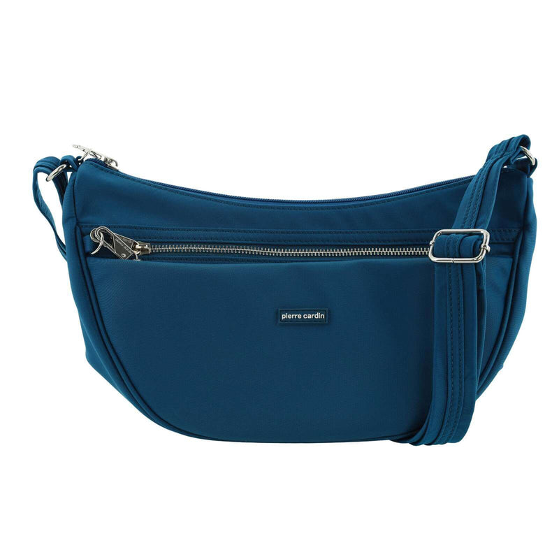 Load image into Gallery viewer, Pierre Cardin Slash Proof Anti Theft RFID Nylon Crossbody Bag in Turquoise-3