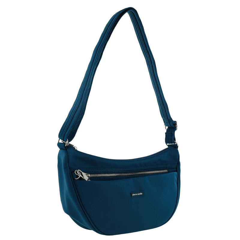 Load image into Gallery viewer, Pierre Cardin Slash Proof Anti Theft RFID Nylon Crossbody Bag in Turquoise-0