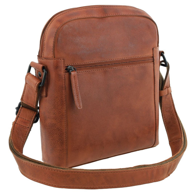 Load image into Gallery viewer, Pierre Cardin Leather Crossbody Bag in Cognac-2
