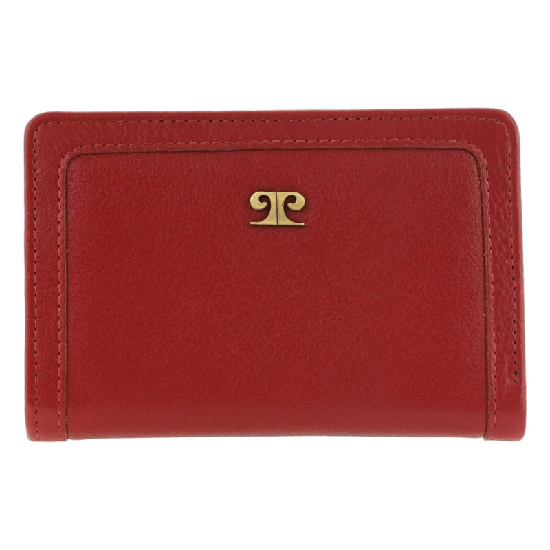 Load image into Gallery viewer, Pierre Cardin Ladies Leather Snap Button Bi-Fold Wallet - Red-1