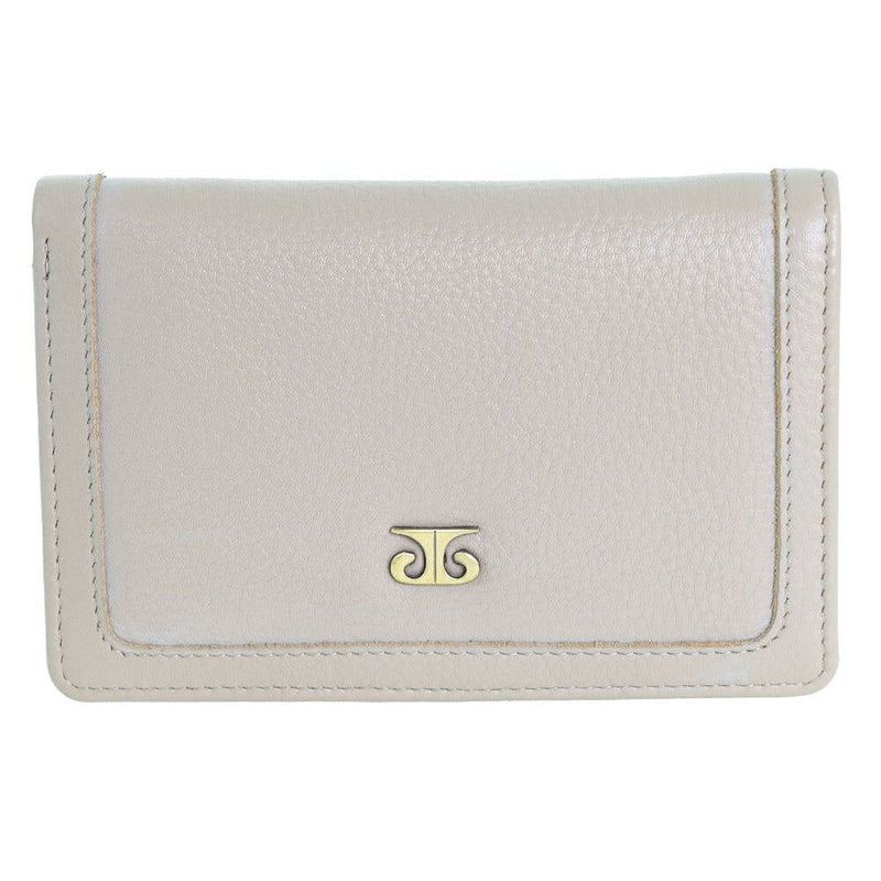 Load image into Gallery viewer, Pierre Cardin Ladies Leather Snap Button Bi-Fold Wallet - Taupe-0