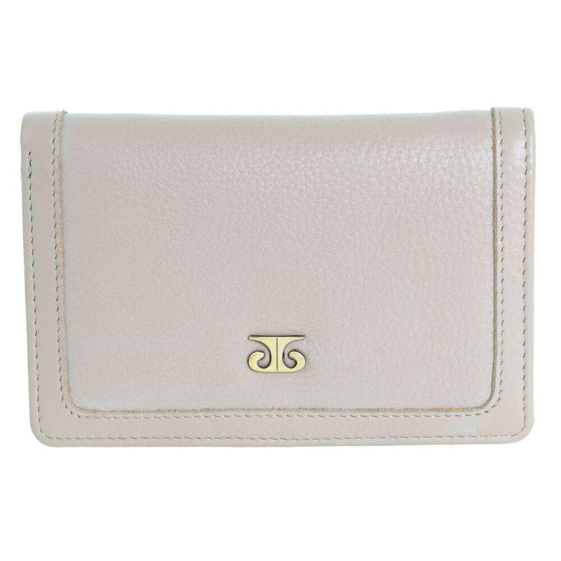 Load image into Gallery viewer, Pierre Cardin Ladies Leather Snap Button Bi-Fold Wallet - Taupe-0