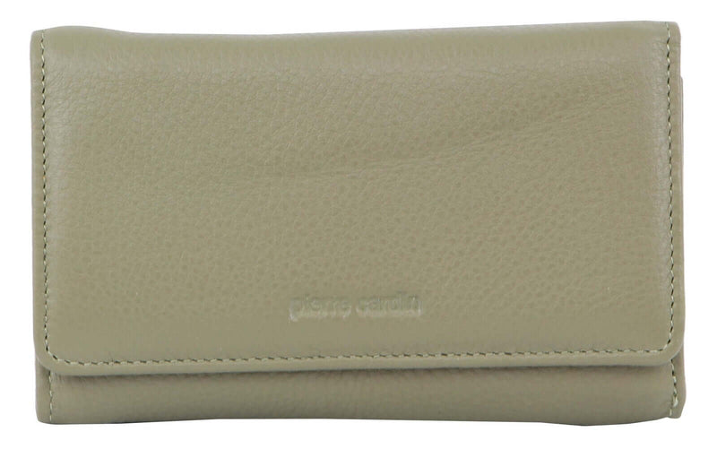 Load image into Gallery viewer, Pierre Cardin Ladies Women's Soft Italian Leather RFID Purse Wallet Rustic - Sage-0