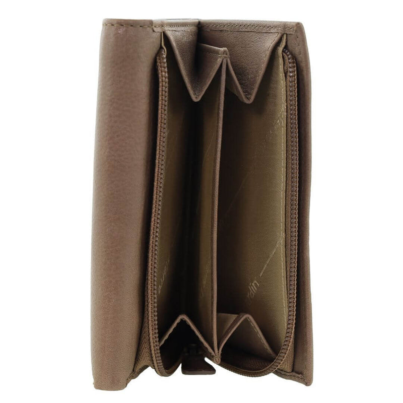 Load image into Gallery viewer, Pierre Cardin Womens Soft Italian Leather RFID Purse Wallet Rustic - Taupe-2