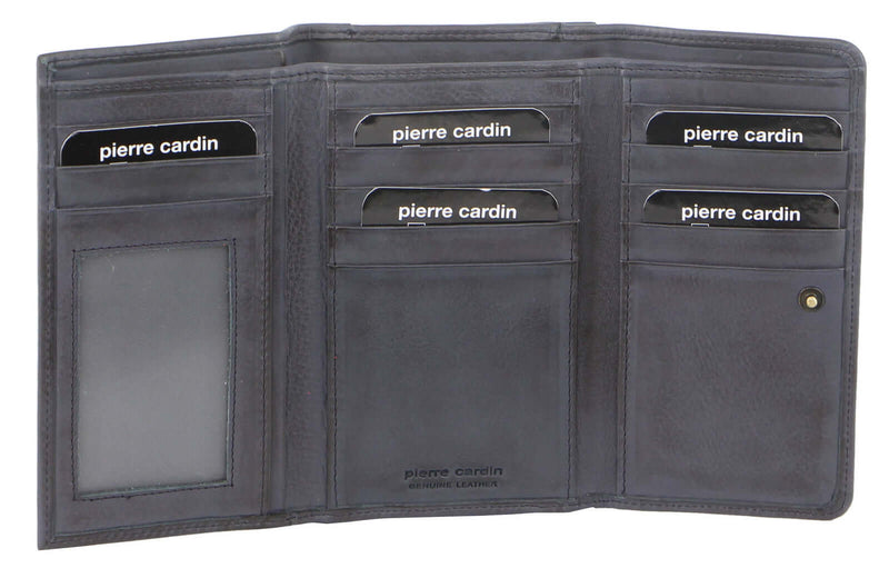 Load image into Gallery viewer, Pierre Cardin Womens Soft Italian Leather RFID Purse Wallet Rustic - Teal-0