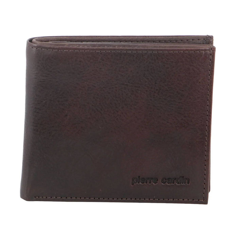 Load image into Gallery viewer, Pierre Cardin Mens Wallet Tri Fold Leather w/ RFID Protection - Chocolate-2