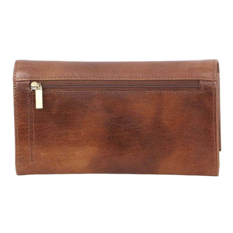 Load image into Gallery viewer, Pierre Cardin Womens Soft Italian Leather RFID Purse Wallet - Cognac-3