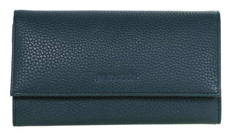 Load image into Gallery viewer, Pierre Cardin Ladies Womens Soft Italian Leather RFID Purse Wallet - Green-2