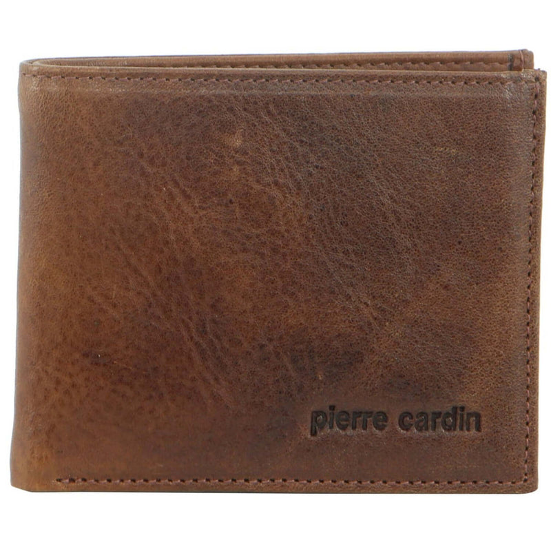 Load image into Gallery viewer, Pierre Cardin Mens Genuine Italian Soft RFID Bifold Slim Wallet - Cognac-2