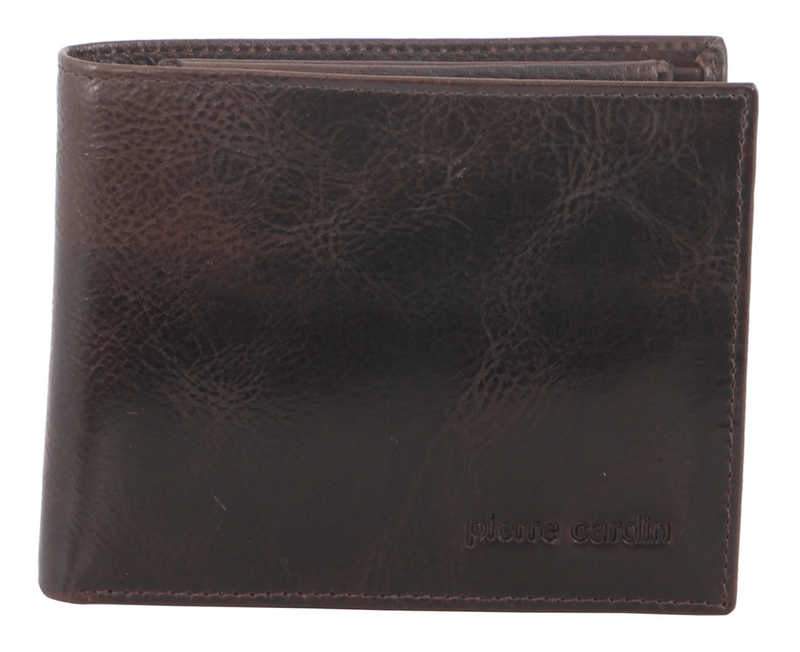 Load image into Gallery viewer, Pierre Cardin Mens Genuine Italian Leather Wallet Removable Coin Purse - Chocolate-2