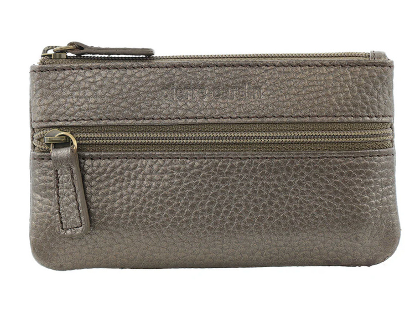 Load image into Gallery viewer, Pierre Cardin Womens Genuine Leather RFID Coin Purse Wallet - Bronze-1