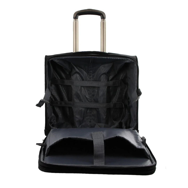 Load image into Gallery viewer, Pierre Cardin 4-Wheel Mobile Office/Cabin Case Travel Luggage Suitcase - Black-3