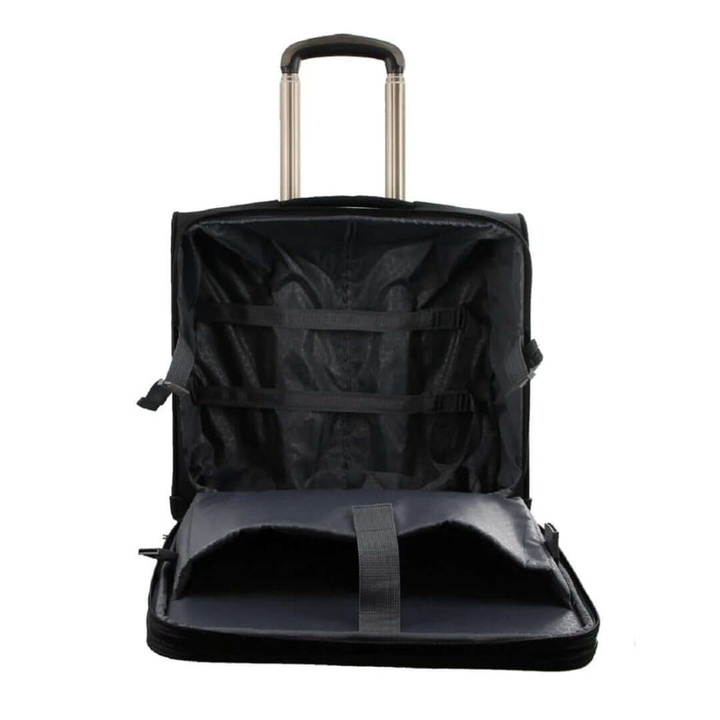 Load image into Gallery viewer, Pierre Cardin 4-Wheel Mobile Office/Cabin Case Travel Luggage Suitcase - Black-3