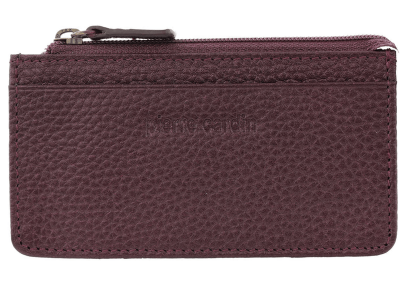 Load image into Gallery viewer, Pierre Cardin RFID Leather Coin Purse Wallet w/ Keyring in Shiraz-0