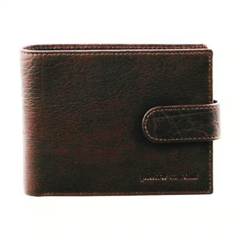 Load image into Gallery viewer, Pierre Cardin Mens Leather Wallet Flap Credit Card Slots RFID - Chestnut-0