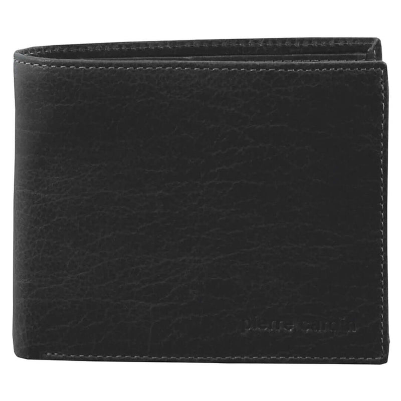 Load image into Gallery viewer, Pierre Cardin Mens Leather Wallet Tri-Fold Credit Card Slots Flap RFID - Black-2