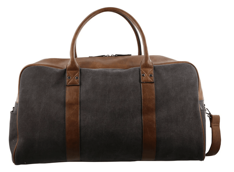 Load image into Gallery viewer, Pierre Cardin Mens Canvas Travel Overnight Bag Business Luggage Duffel Weekend - Black-2