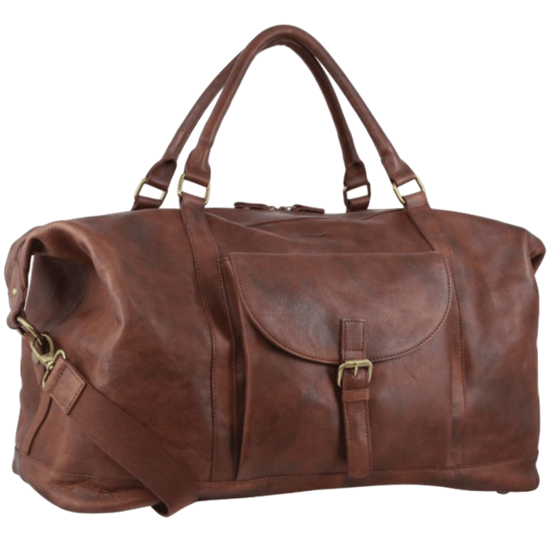 Load image into Gallery viewer, Pierre Cardin Mens Leather Business Overnight Bag Luggage Duffle Weekend Travel - Chocolate-0
