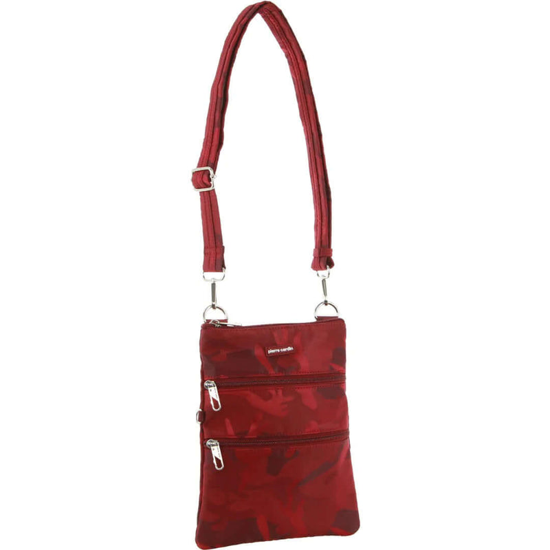 Load image into Gallery viewer, Pierre Cardin Anti-Theft Cross Body Bag Slash Proof RFID Camouflage - Wine/Camo-0