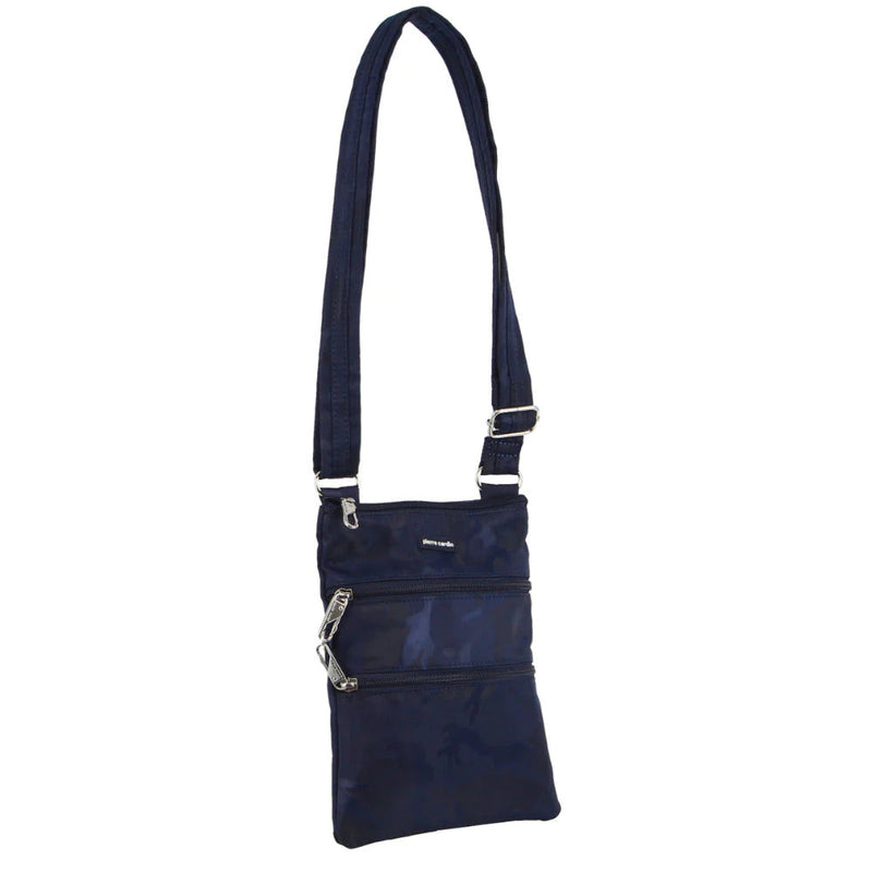 Load image into Gallery viewer, Pierre Cardin Anti-Theft Cross Body Bag Slash Proof RFID Camouflage - Navy/Camo-0