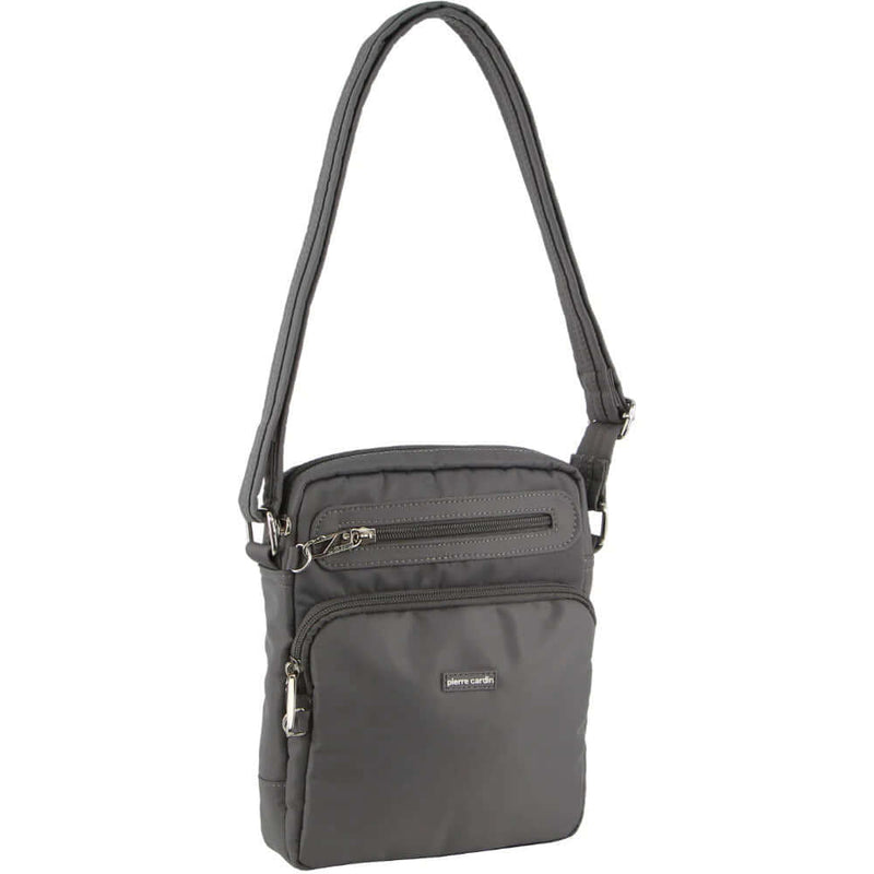 Load image into Gallery viewer, Pierre Cardin Anti-Theft Cross Body Bag RFID Blocking Slash Proof- Grey-0