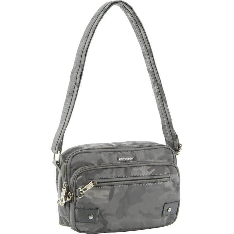Load image into Gallery viewer, Pierre Cardin Anti-Theft Cross Body Bag Slash Proof RFID Blocking - Grey-Camo-1