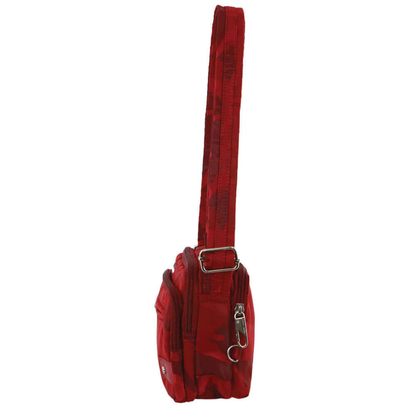 Load image into Gallery viewer, Pierre Cardin Anti-Theft Cross Body Bag Slash Proof RFID Blocking - Wine/Camo-2