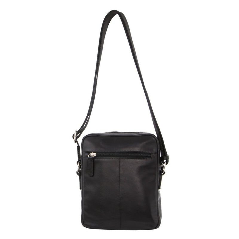 Load image into Gallery viewer, Pierre Cardin Pebbled Leather Organizer Bag Cross Body - Black/Navy-3