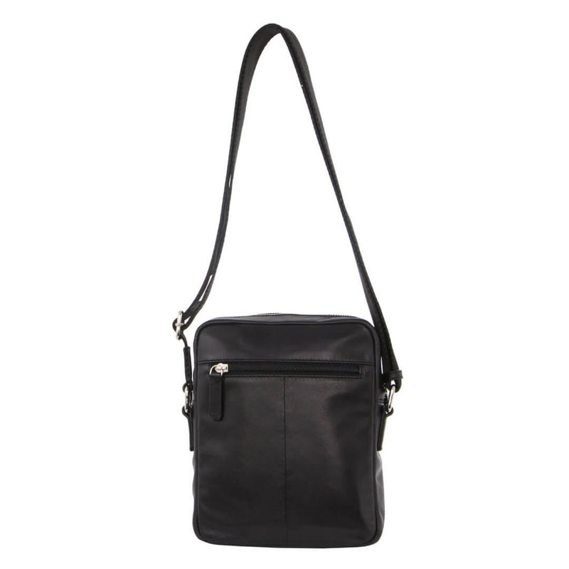 Load image into Gallery viewer, Pierre Cardin Pebbled Leather Organizer Bag Cross Body - Black/Navy-3