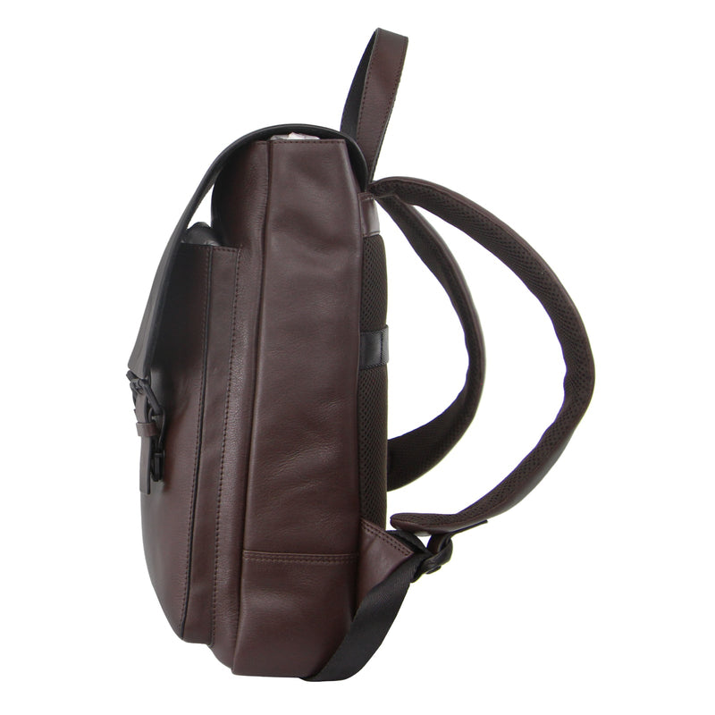 Load image into Gallery viewer, Pierre Cardin Premium Leather Backpack Travel Bag Satchel - Brown-4